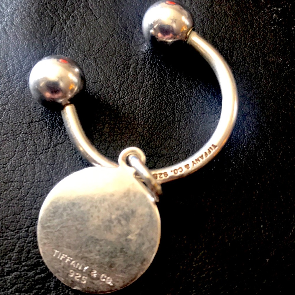 Tiffany & Co. Sterling Silver Key Ring with Round Tag